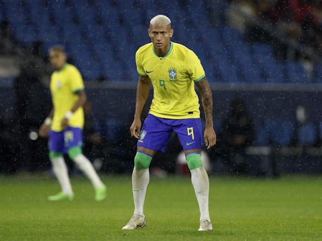 Richarlison has banana thrown at him during Brazil's win over Tunisia