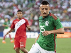 Roberto Alvarado in action for Mexico on September 24, 2022