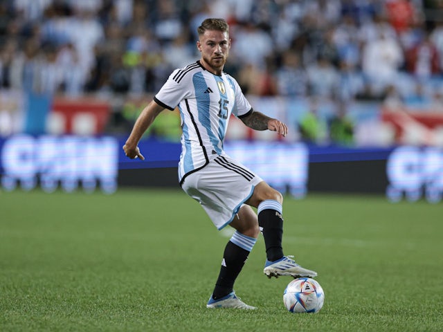 Alexis Mac Allister in action for Argentina on September 27, 2022