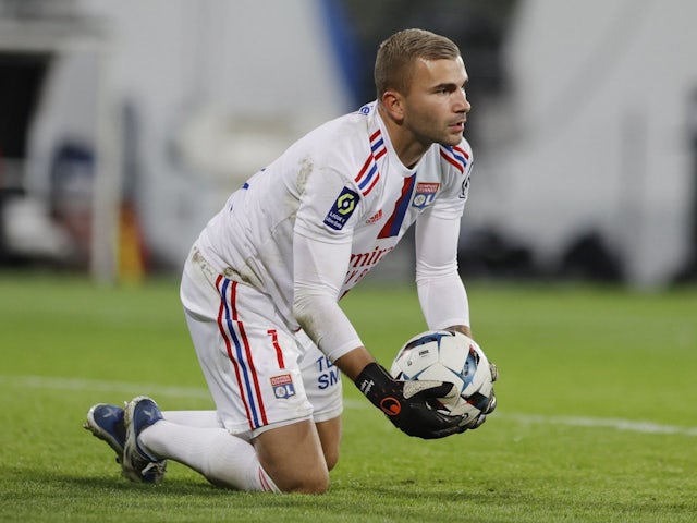 Anthony Lopes in action for Lyon on October 2, 2022