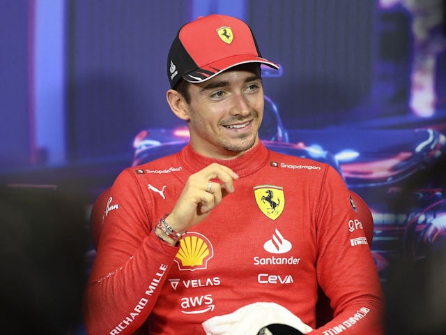 Charles Leclerc pictured on October 1, 2022