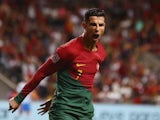 Cristiano Ronaldo in action for Portugal on September 27, 2022