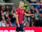 Erling Braut Haaland in action for Norway on September 27, 2022