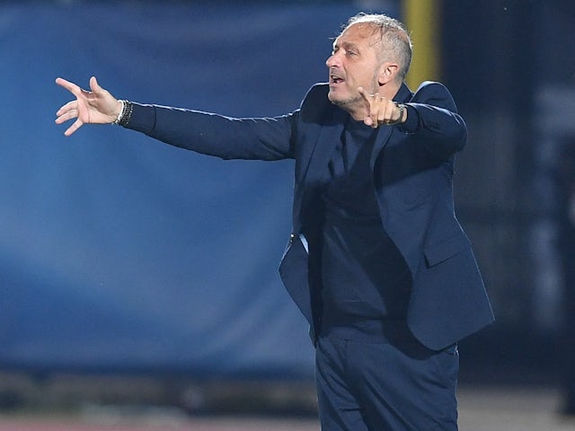 L'allenatore del San Marino Fabrizio Costantini il 26 settembre 2022