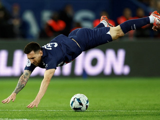 Lionel Messi in action with Paris Saint-Germain on October 1, 2022