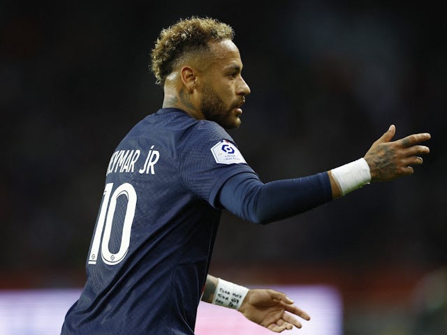 Neymar in action for Paris Saint-Germsin on October 1, 2022