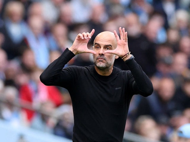 Manchester City boss Pep Guardiola on October 2, 2022