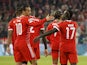 Bayern Munich's Leroy Sane celebrates scoring their fourth goal with Sadio Mane on October 4, 2022