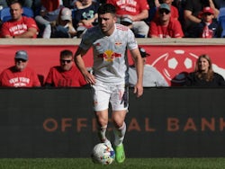 Lewis Morgan in action for New York Red Bulls on October 9, 2022