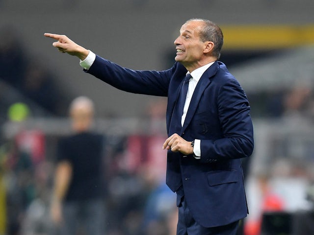 L'allenatore della Juventus Massimiliano Allegri è raffigurato l'8 ottobre 2022