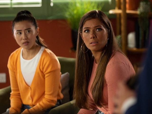 Serena and Maxine on Hollyoaks on October 21, 2022