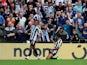 Newcastle United's Jacob Murphy celebrates scoring against Brentford on October 8, 2022