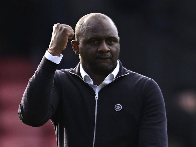 Crystal Palace manager Patrick Vieira on October 9, 2022