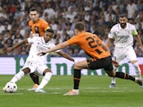 Real Madrid's Rodrygo scores against Shakhtar Donetsk on October 5, 2022