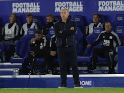 Nottingham Forest head coach Steve Cooper during defeat at Leicester City on October 3, 2022.