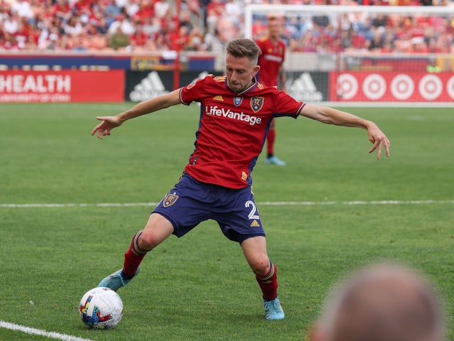 Andrew Brody in action for Real Salt Lake on October 9, 2022