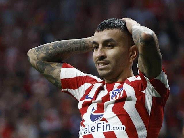 Angel Correa in action for Atletico Madrid on October 12, 2022