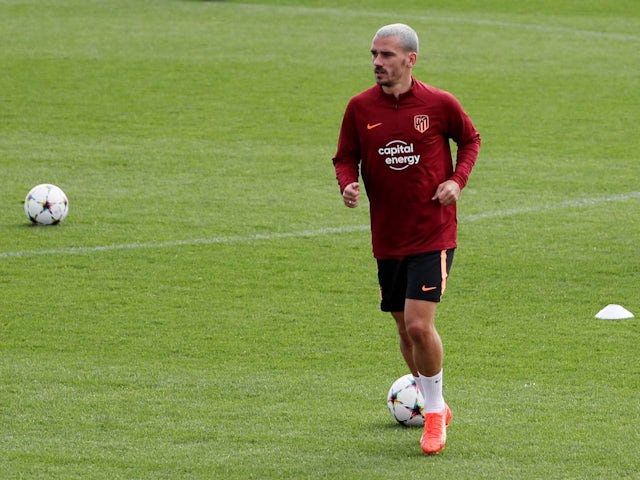 Antoine Griezmann during Atletico Madrid training on October 11, 2022
