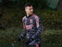 Gabriel Martinelli in Arsenal training on October 12, 2022