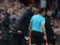 Liverpool manager Jurgen Klopp gives the linesman an earful on October 16, 2022