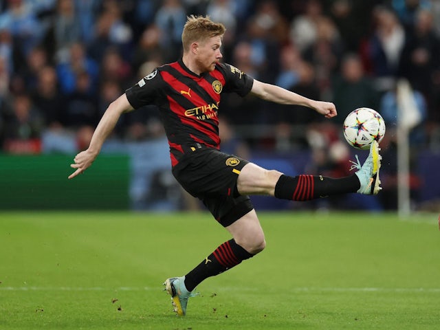 Kevin De Bruyne in action for Manchester City on October 11, 2022