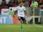 Matheusinho celebrates scoring for America Mineiro on October 9, 2022