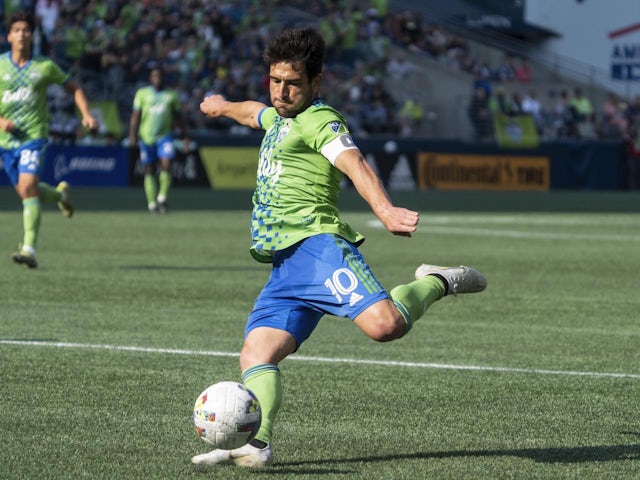Nicolas Lodeiro in action for Seattle Sounders on October 9, 2022