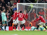 Manchester United's Scott McTominay celebrates scoring against Omonia on October 13, 2022