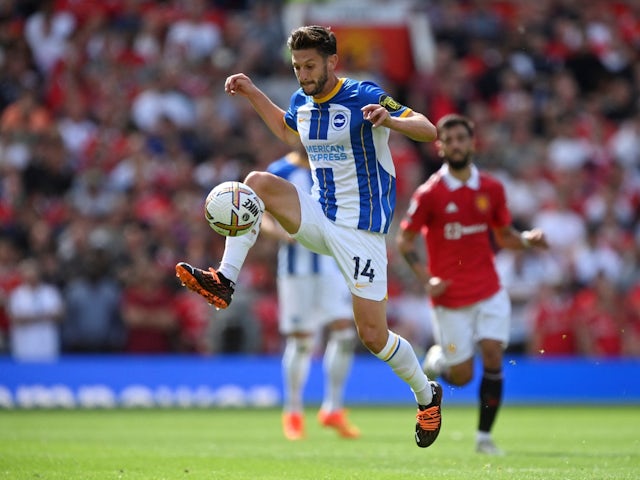 Brighton's Lallana to start against Forest, three players ruled out