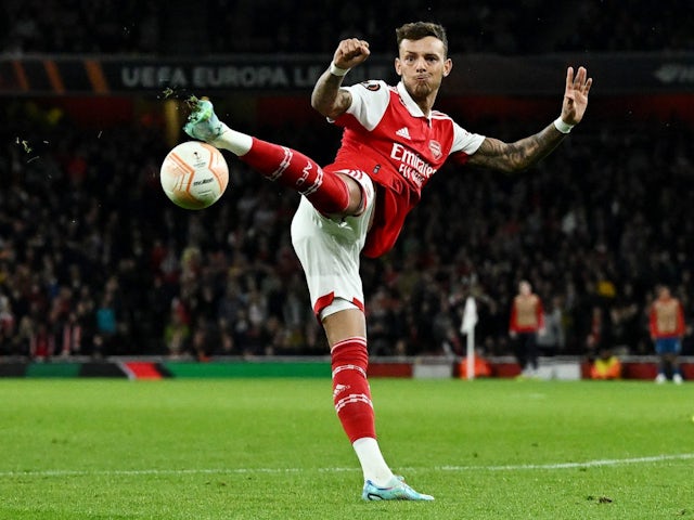 Ben White in action for Arsenal on October 20, 2022