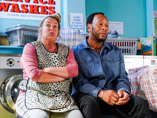 Karen and Mitch on EastEnders on October 27, 2022