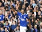 Everton forward Dominic Calvert-Lewin celebrates scoring against Crystal Palace on October 22, 2022.