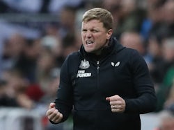 Newcastle United boss Eddie Howe during win over Everton on October 19, 2022.