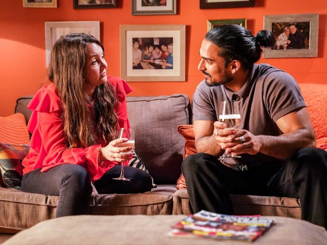 Stacey and Ravi on EastEnders on October 26, 2022
