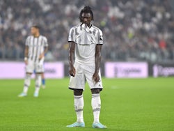 Moise Kean in action for Juventus on October 21, 2022