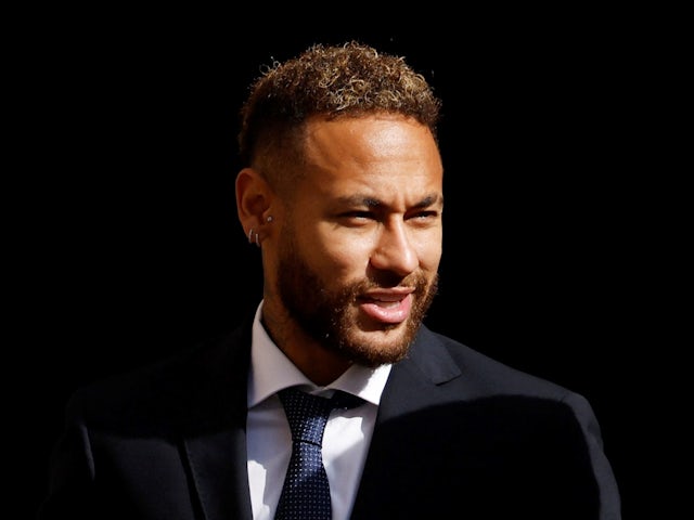 Brazil's Neymar leaves court after standing trial on fraud and corruption charges over the transfer to Barcelona from Santos in 2013, pictured on October 18, 2022