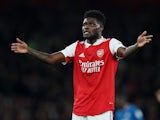 Thomas Partey in action for Arsenal on October 20, 2022