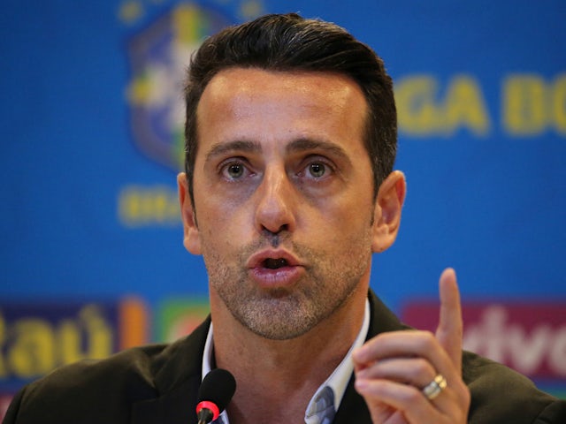 Edu pictured with Brazil in 2019