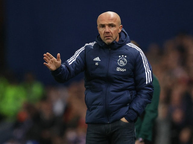 Ajax coach Alfred Schreuder on November 1, 2022
