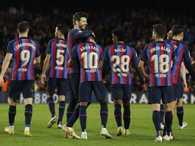 Pique bids farewell to Camp Nou in Barcelona win over Almeria