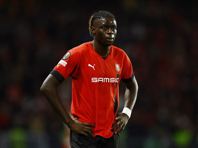 Chimuanya Ugochukwu in action for Rennes on November 3, 2022