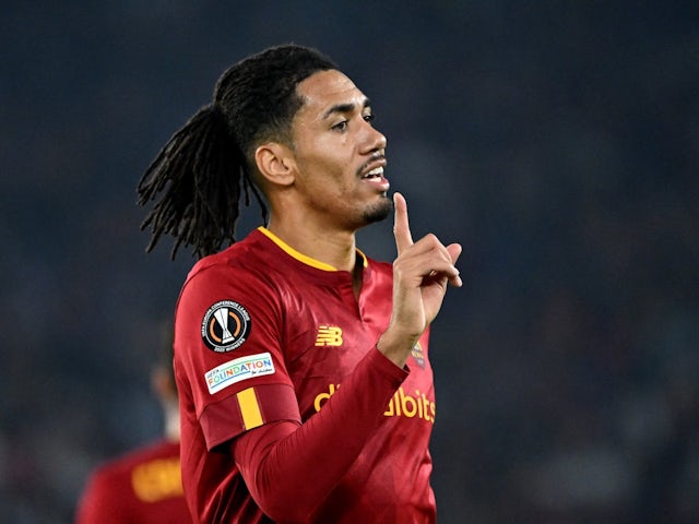 Chris Smalling in action for Roma on November 3, 2022