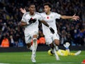 Leeds United's Crysencio Summerville celebrates scoring their fourth goal on November 5, 2022