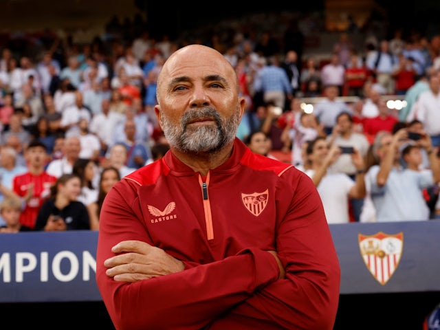 Sevilla head coach Jorge Sampaoli pictured on 25 October 2022