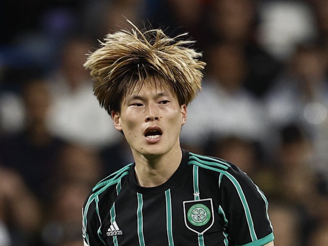 Kyogo Furuhashi in action for Celtic on November 2, 2022