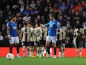 Rangers players look dejected after Mohammed Kudus scores for Ajax on November 1, 2022