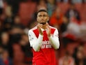 Arsenal attacker Reiss Nelson pictured in October 2022