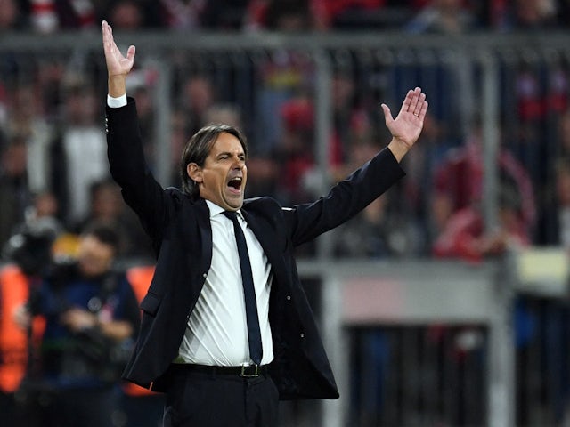 L'allenatore dell'Inter Simone Inzaghi il 1 novembre 2022