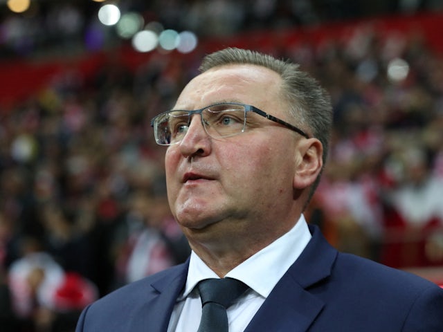 Poland head coach Czeslaw Michniewicz pictured on September 22, 2022