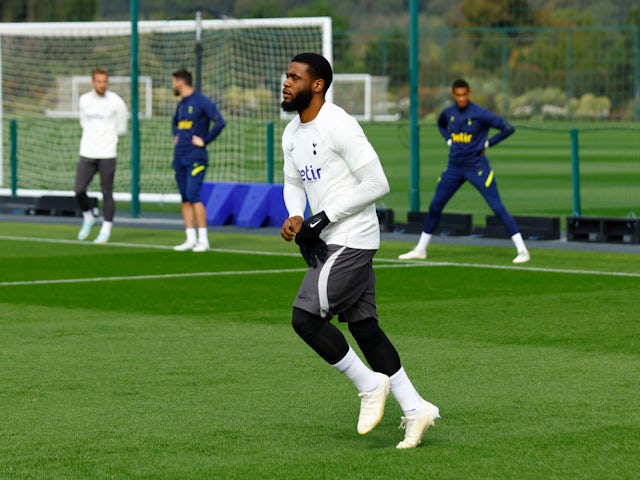 Tottenham Hotspur defender Japhet Tanganga in training in October 2022
